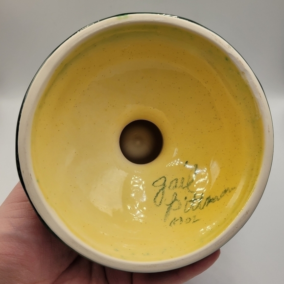 Gail Pittman Southern Living Pedestal Candleholder Signed - Picture 3 of 5